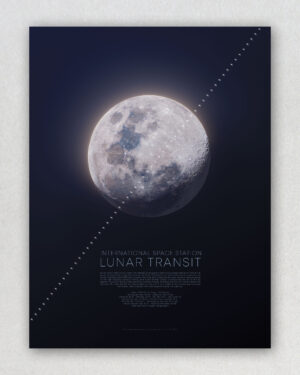ISS Lunar Transit Poster - LIMITED EDITION