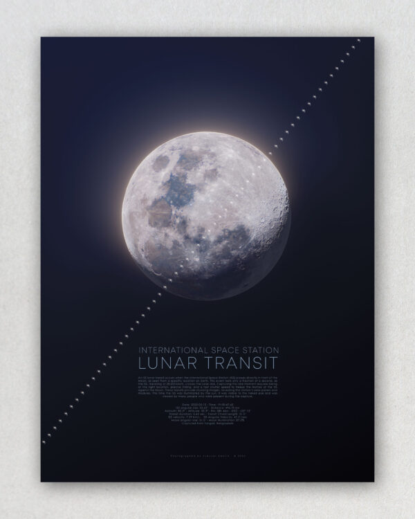 ISS Lunar Transit Poster - LIMITED EDITION